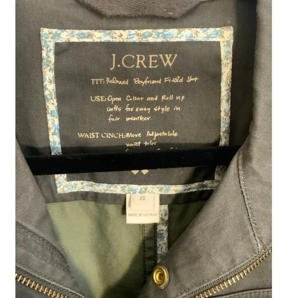 J.Crew‎ Downtown Field Jacket Grey size XS